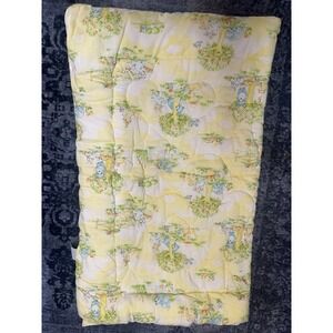 1978 Dundee Baby Comforter Quilt Blanket Sleeping Bag Sack Yellow Bear Bunny Zip